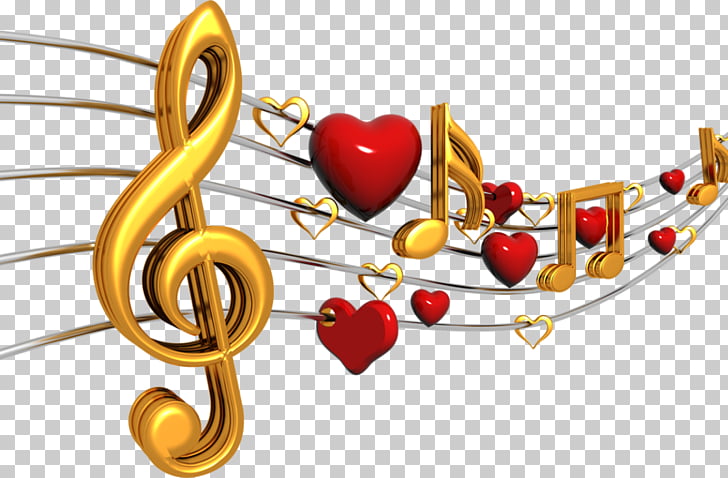 Musical note Piano , musical note, gold and red music note