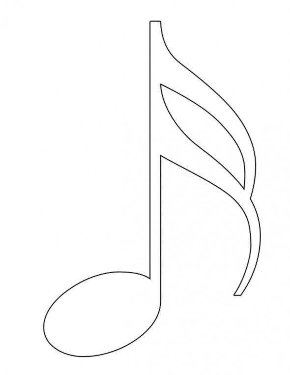 Printable music notes.