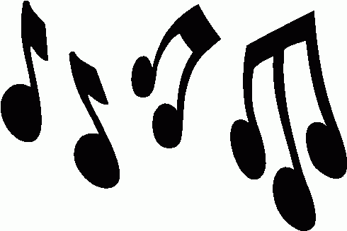 free music notes clipart single