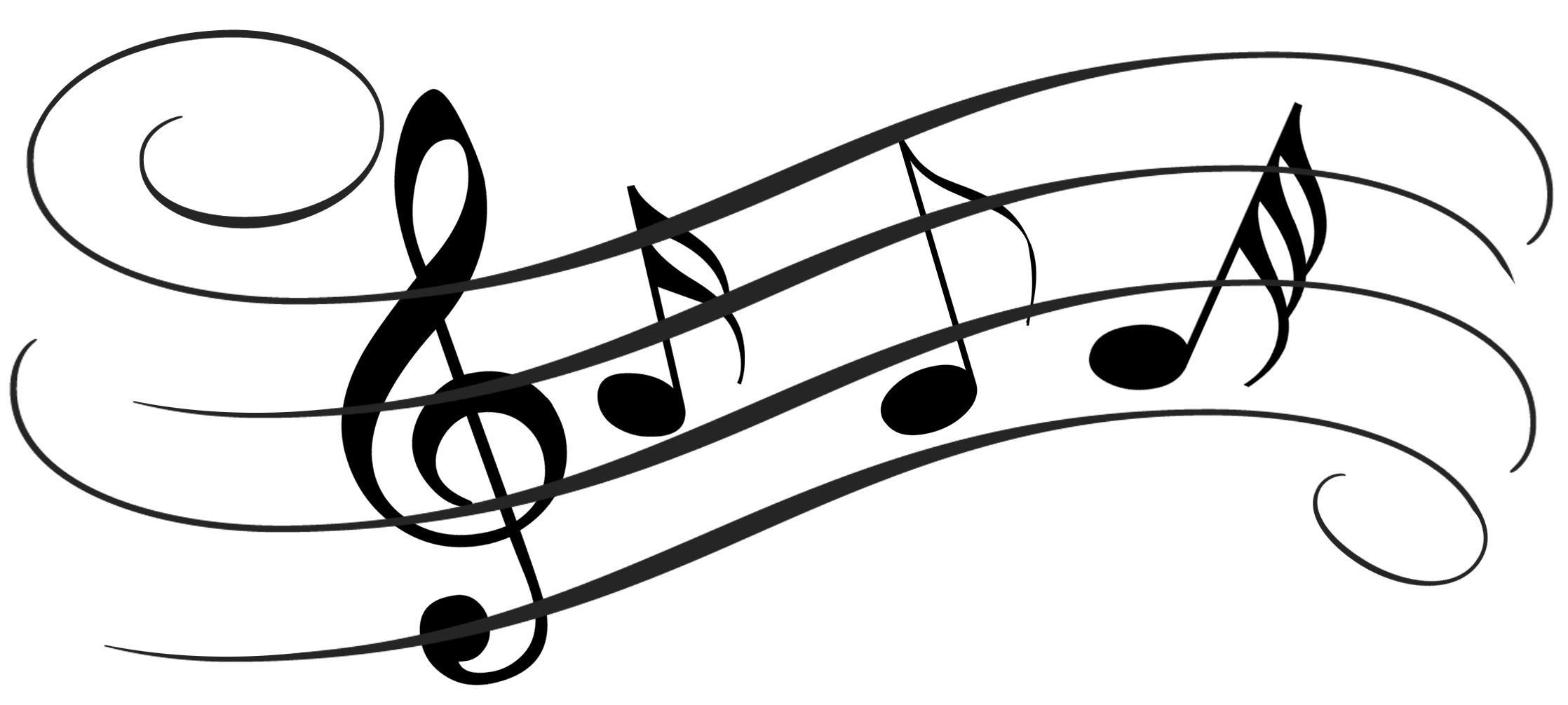 free music notes clipart staff