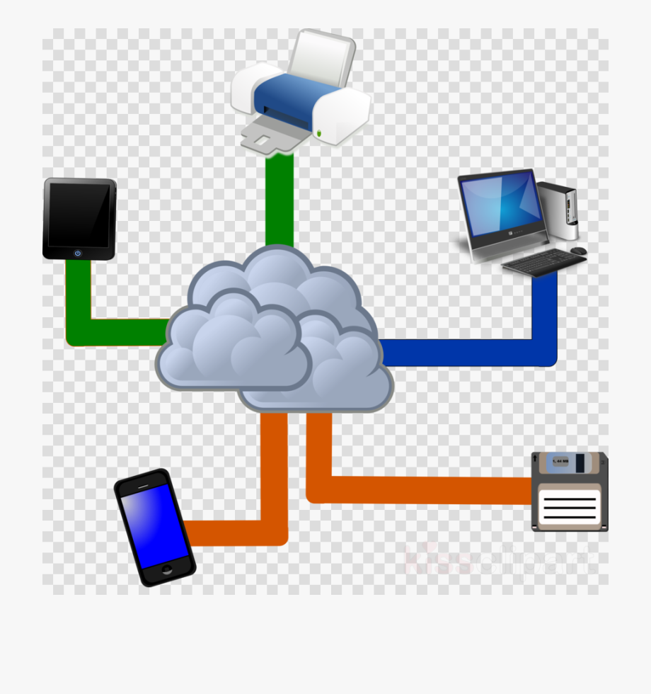 Cloud computer network.