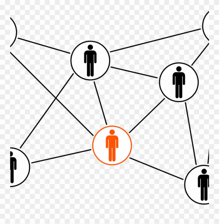 Networking Clip Art Linked Connected Network Free Vector