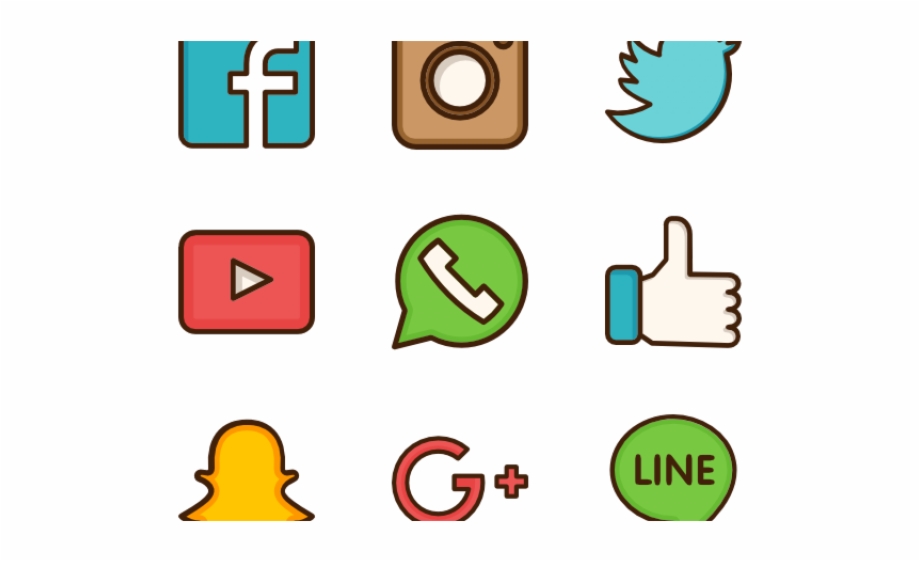 Social Media Icons Clipart Social Networking