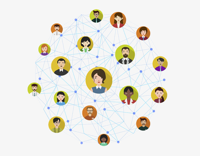 Networking Vector Material, People Network