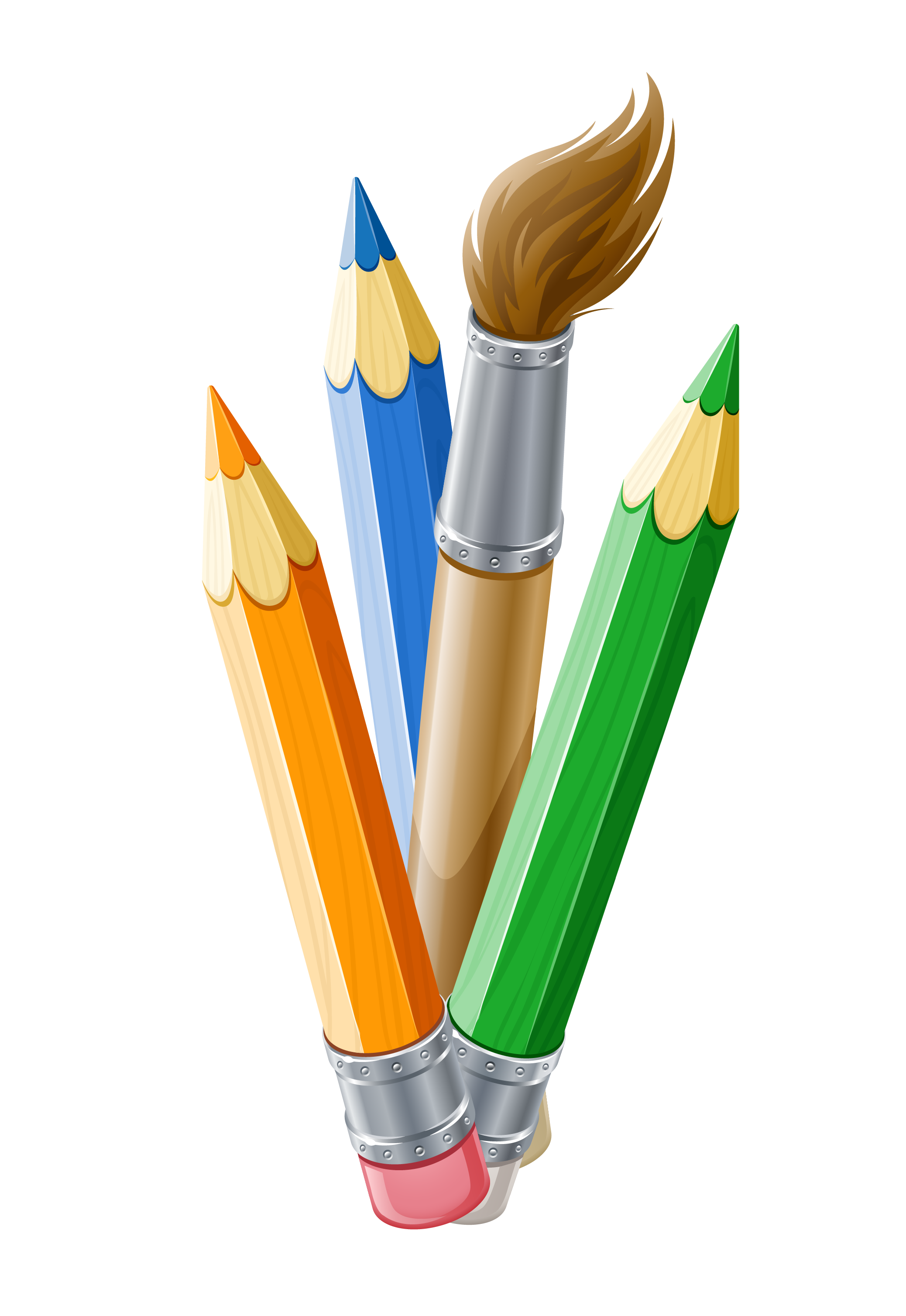 free pencil clipart horizontal paintbrush