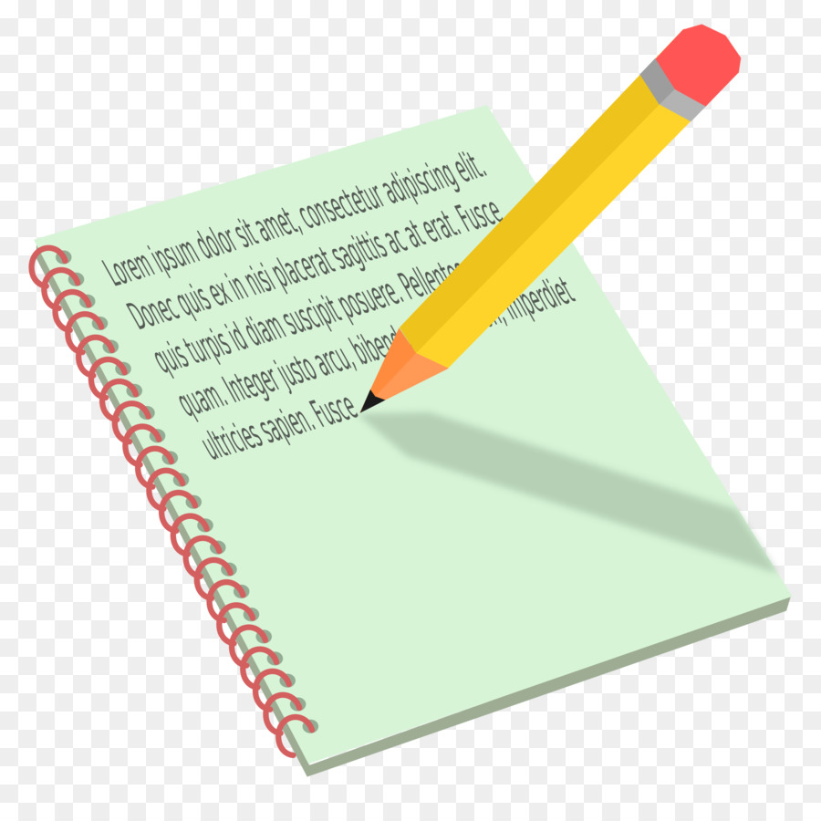 free pencil clipart notebook