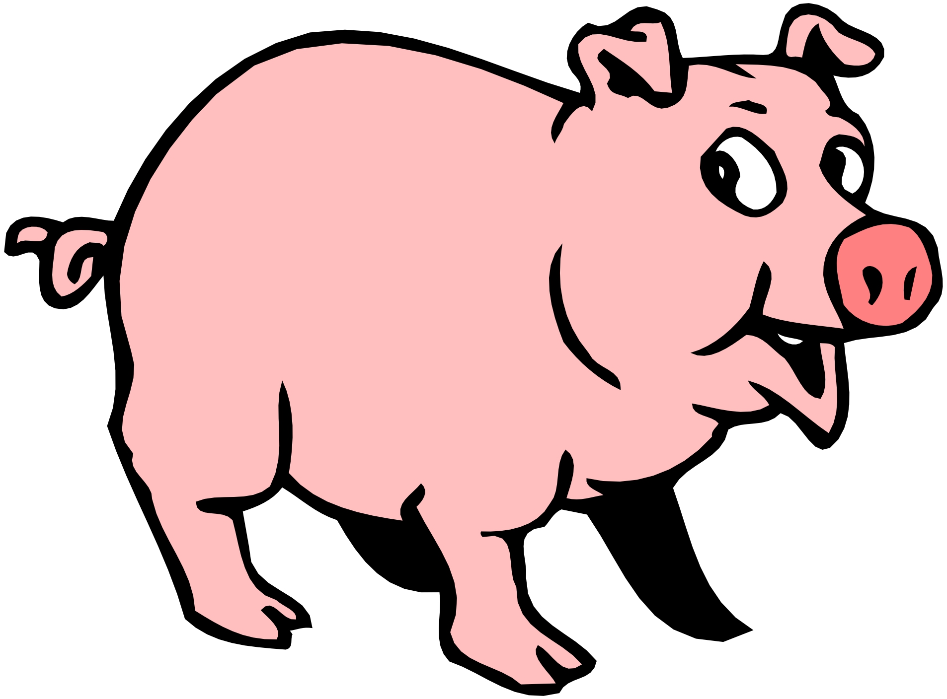 free pig clipart animated