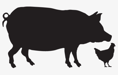 Free Pig Black And White Clip Art with No Background
