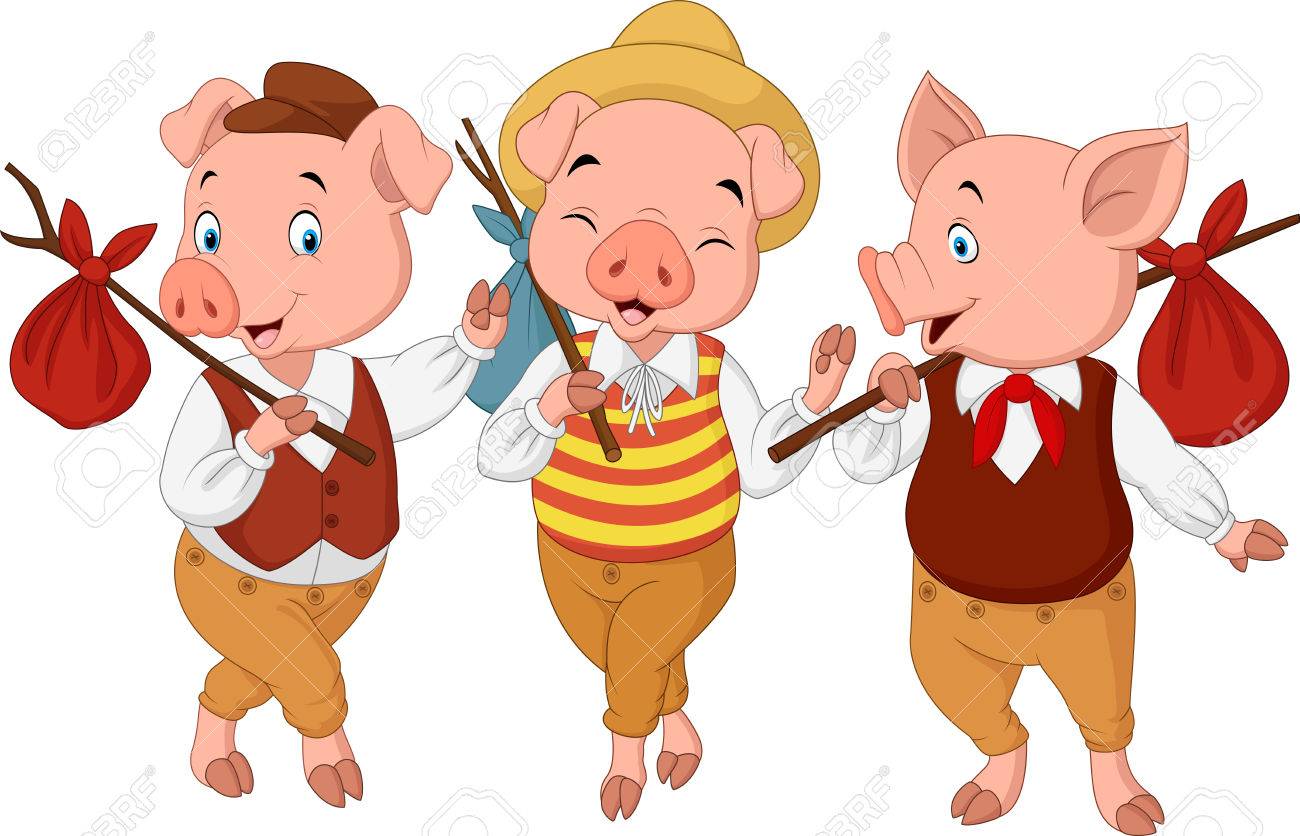 3 Little Pigs Clipart