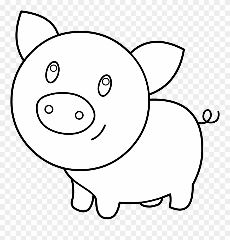 Baby pig coloring.