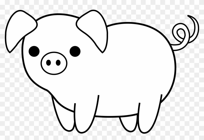 Sweet Idea Pig Clipart Black And White C