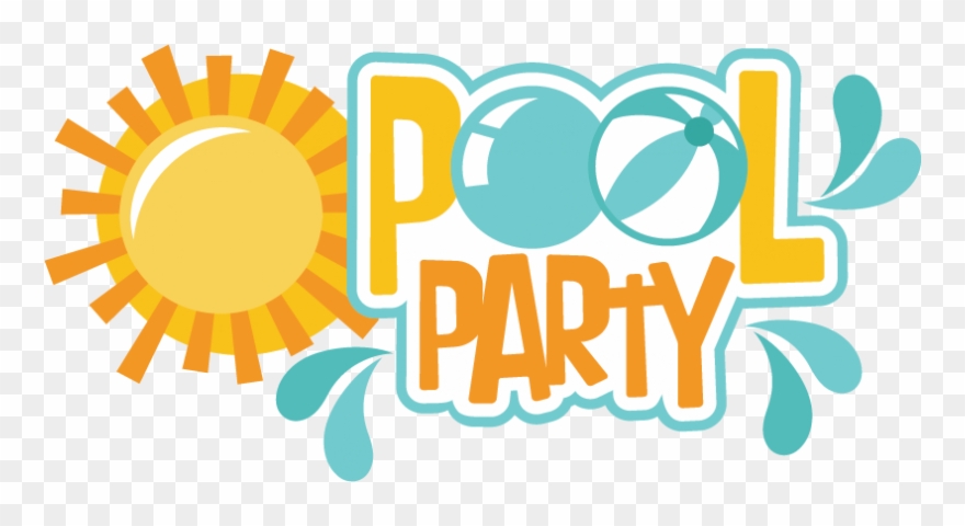 Pool party clipart.