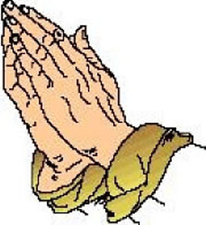 Praying Hands With Bible Clipart
