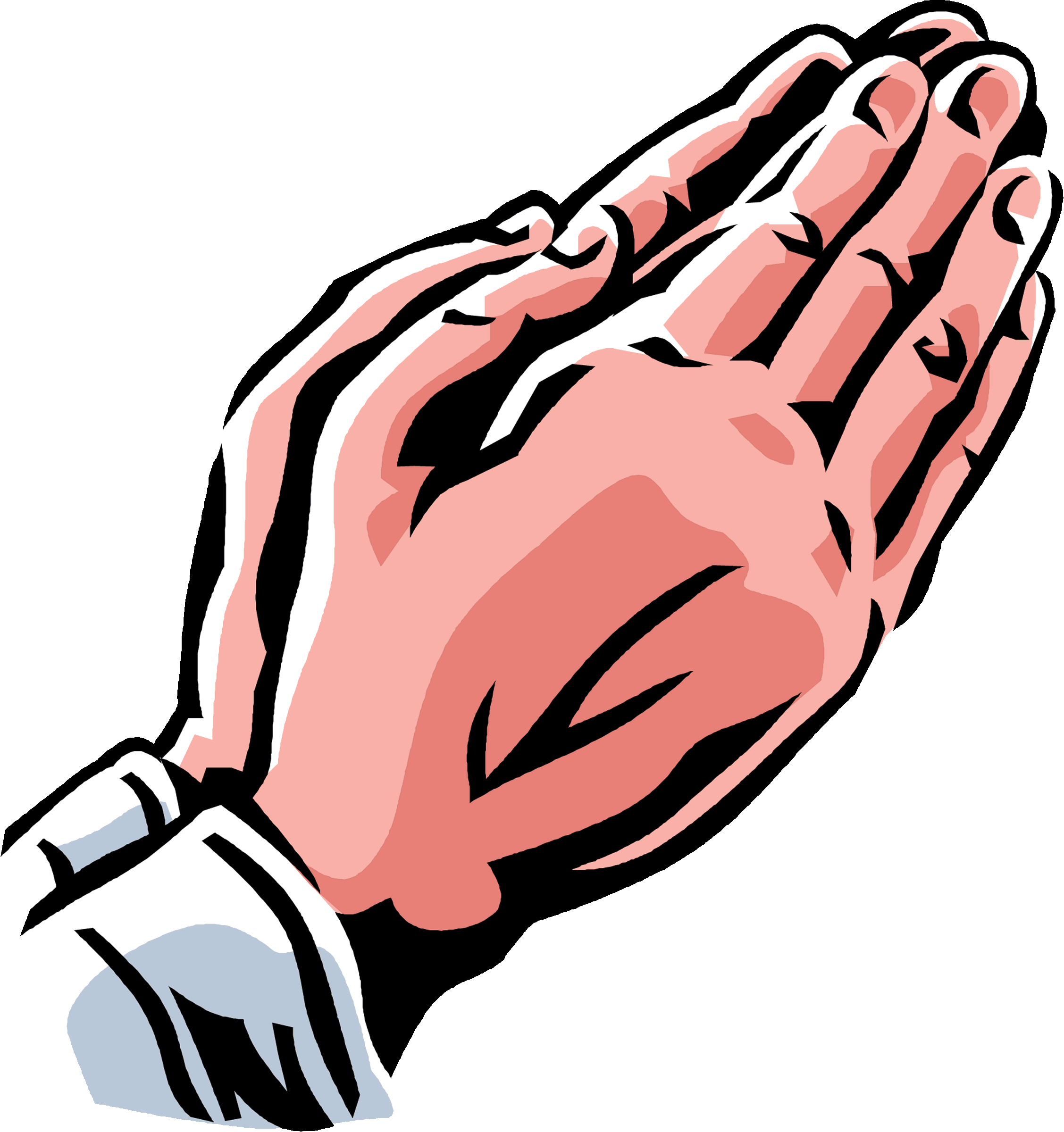 free praying hands clipart cartoon