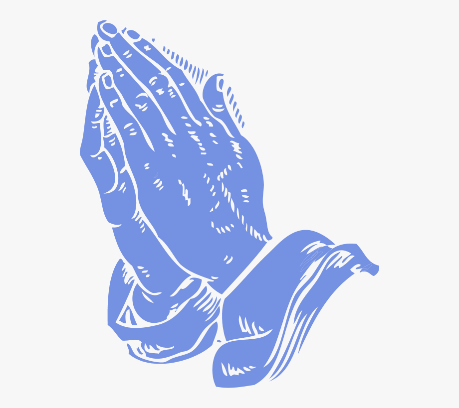 Praying hands vector.