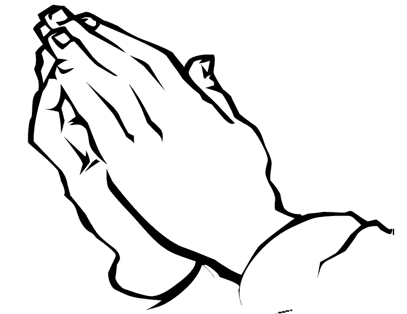 Printable praying hands.