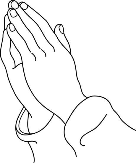 Free Praying Hands Outline, Download Free Clip Art, Free
