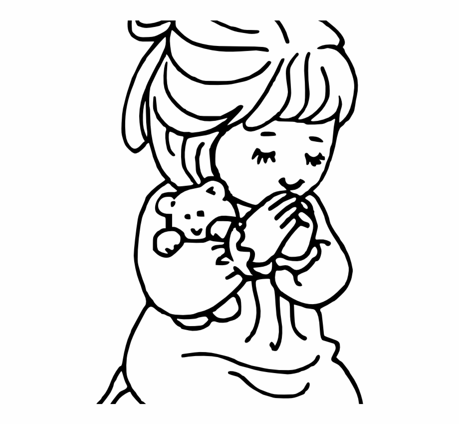 free praying hands clipart coloring