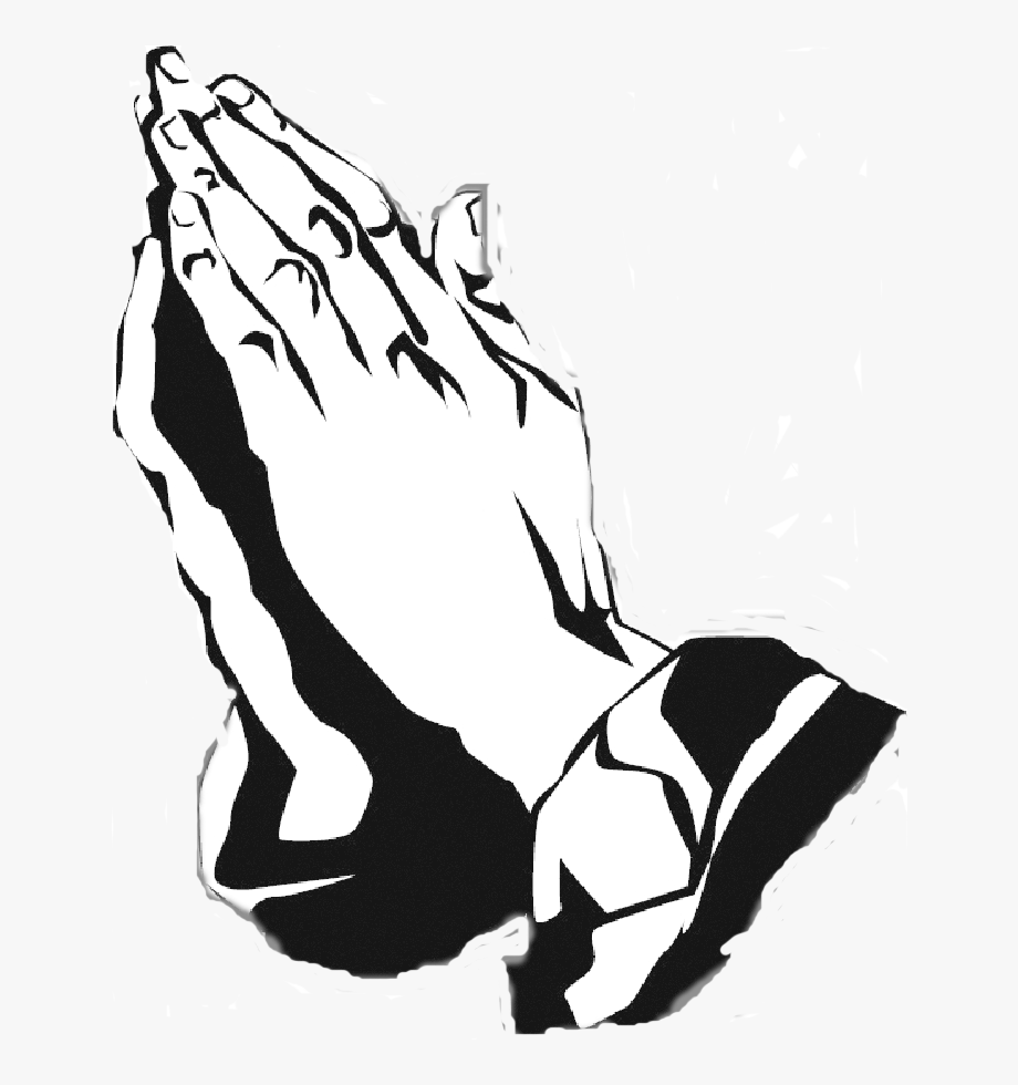Black And White Praying Hands Free Download Clip Art