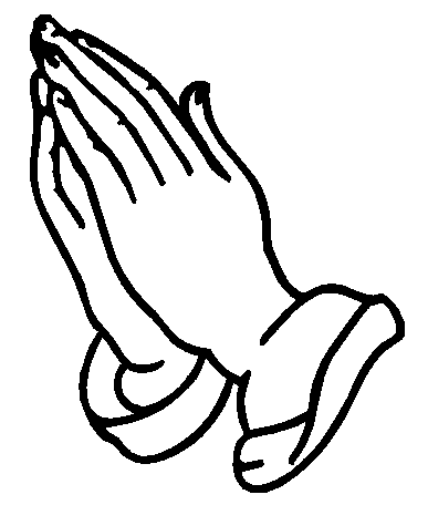 Praying hands logo.