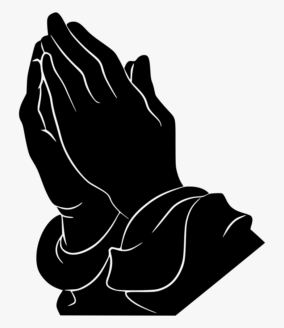 Download Free Png Black And White Praying Hands Clipart