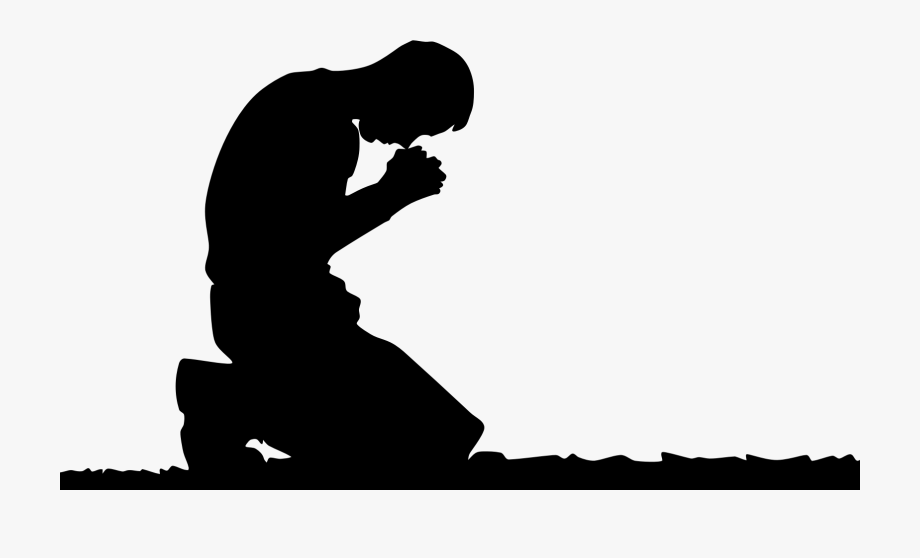 Praying Hands Prayer Man Silhouette Clip Art