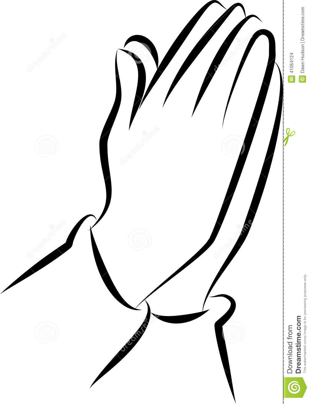Open praying hands.