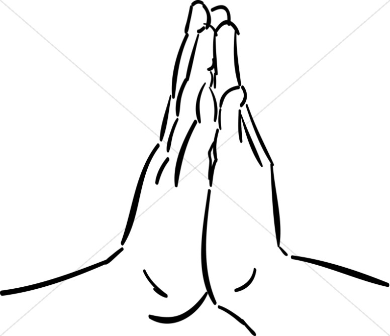 free praying hands clipart two together