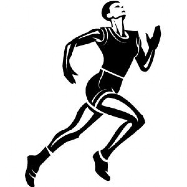 free runners clipart athletic