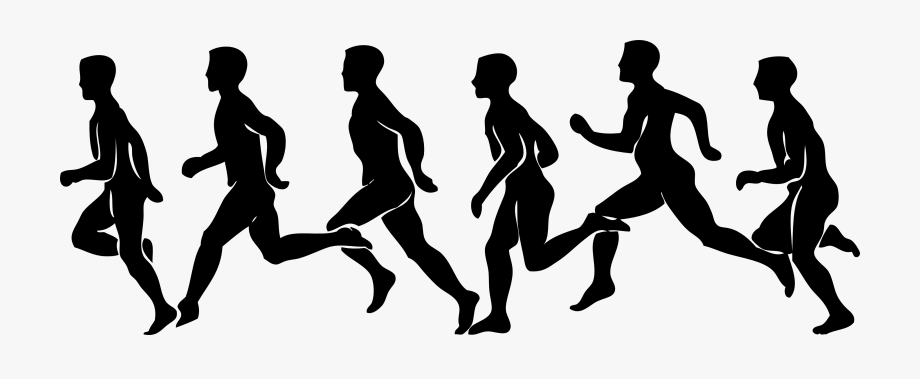 Clipart people running.