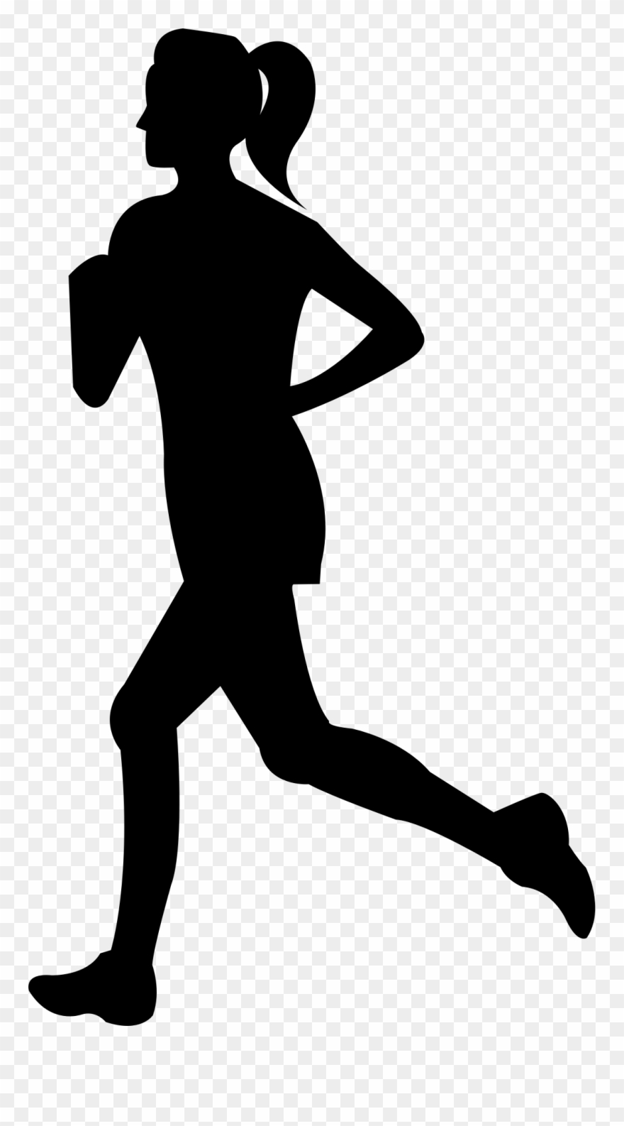 Free Clip Art Of Person Running Clipart Silhouette