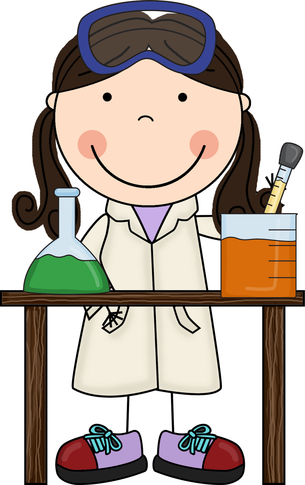 Science experiment clipart.