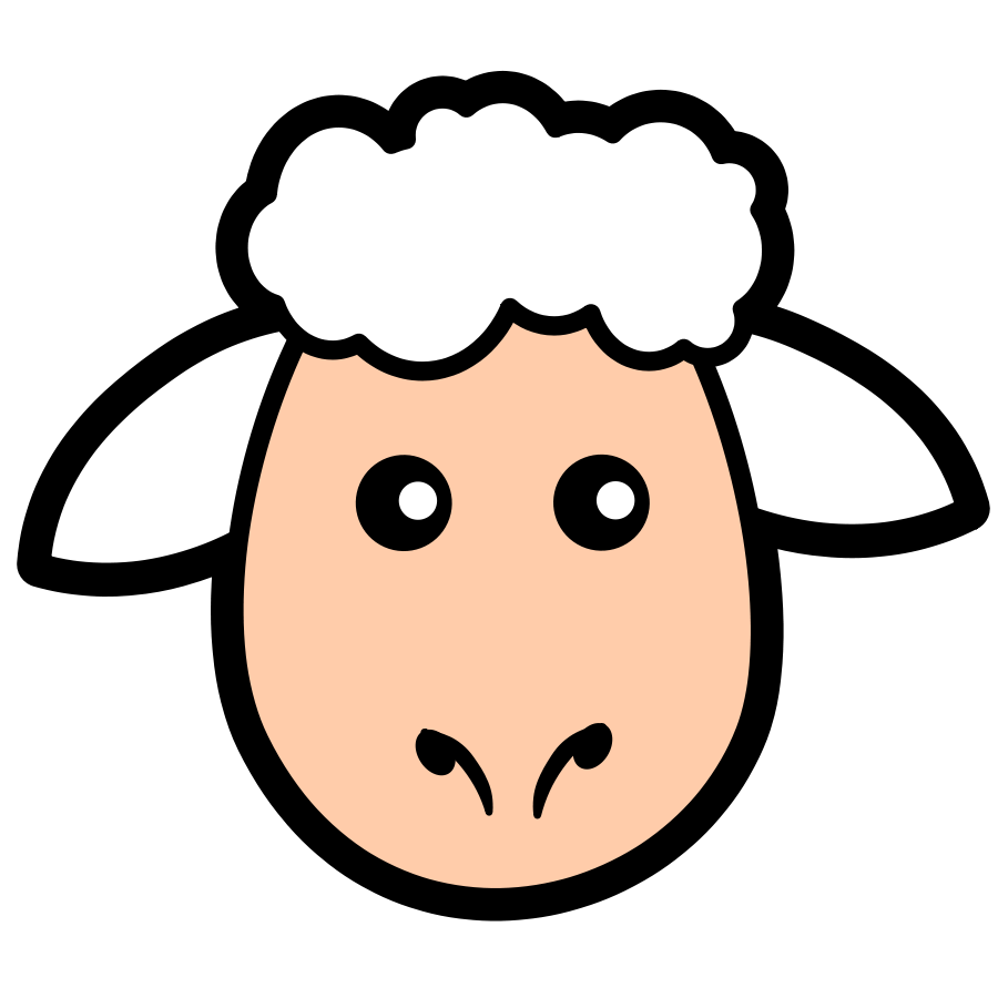 Counting sheep clipart.