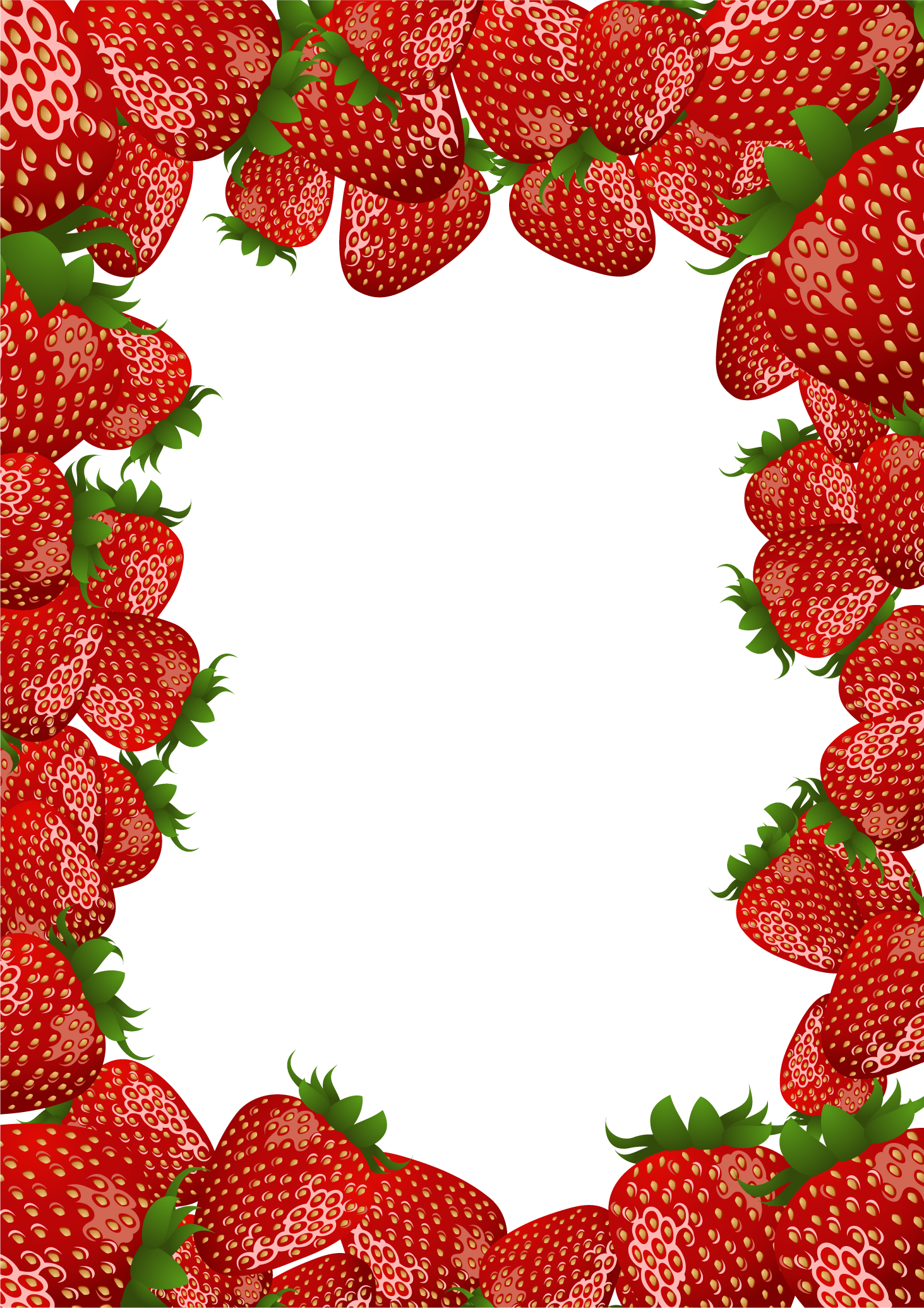 Strawberry clipart border free images