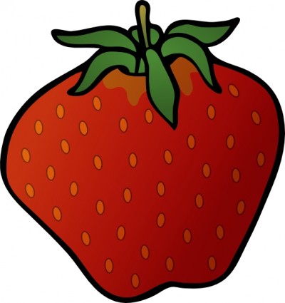 Strawberry clip art free vector in open office drawing svg