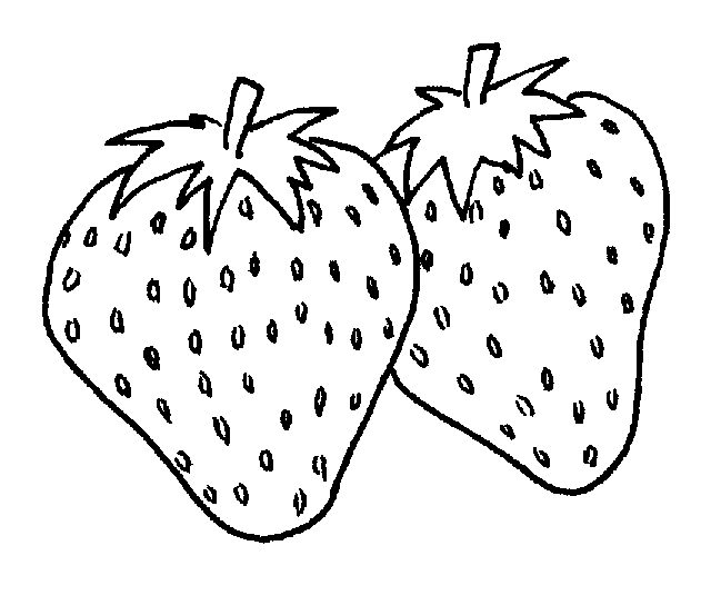free strawberry clipart outline
