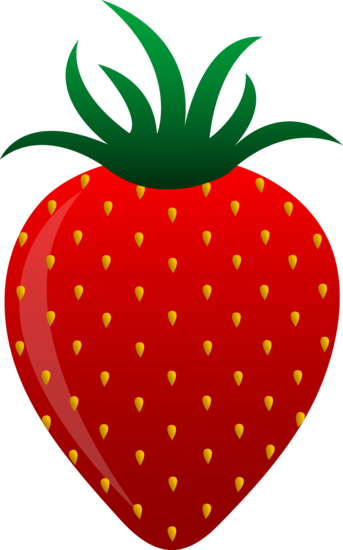 free strawberry clipart red