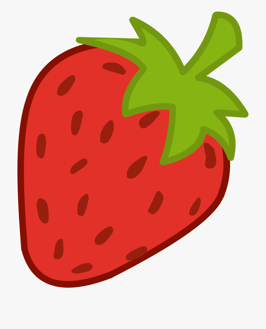 Cartoon strawberry clipart.