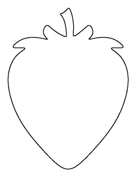 free strawberry clipart template