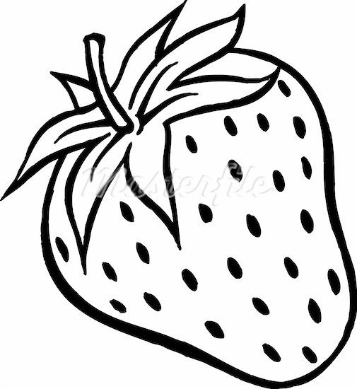 Strawberry Clipart Black And White Clipart Panda Free