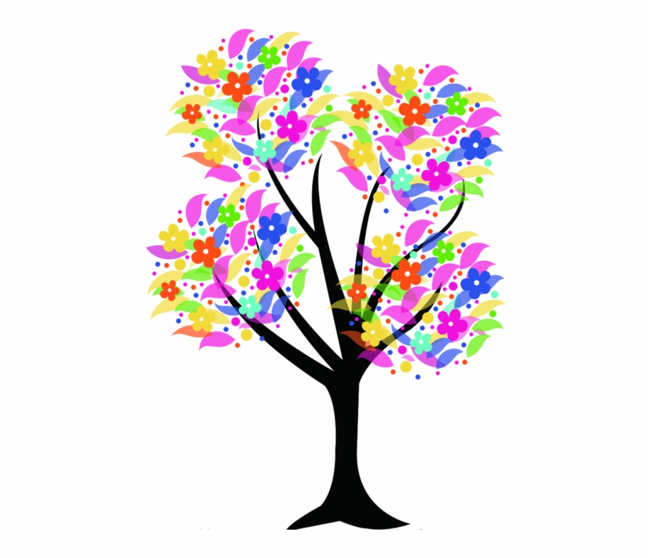 Tree Clipart Free Arboles Para Dibujar A Color