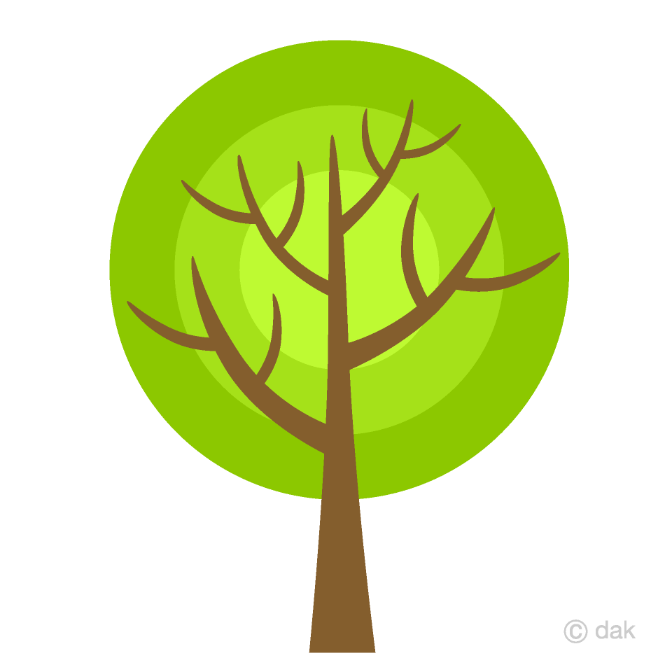 Cute Round Tree Clipart Free Picture