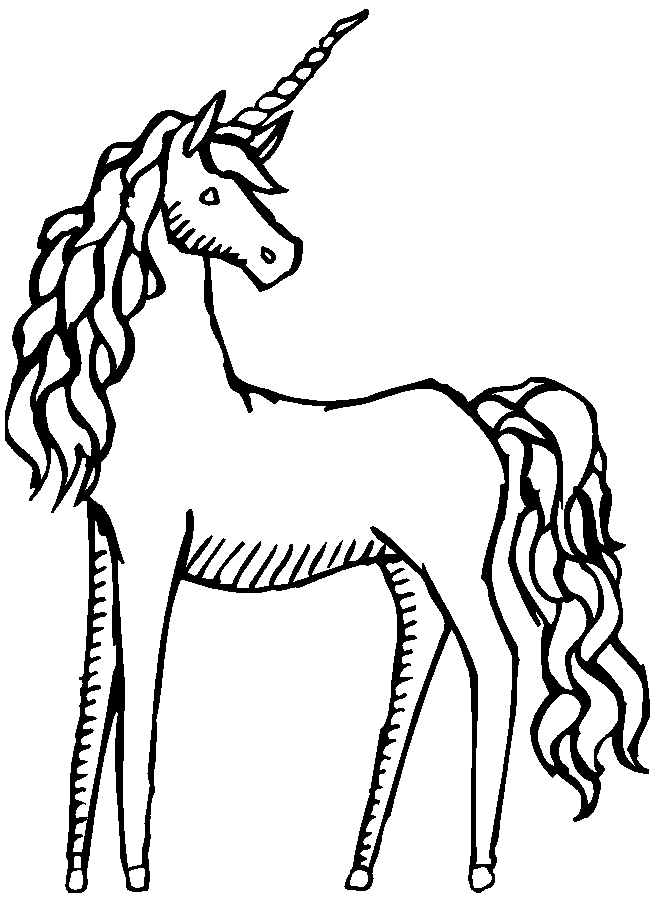Unicorn coloring pages.