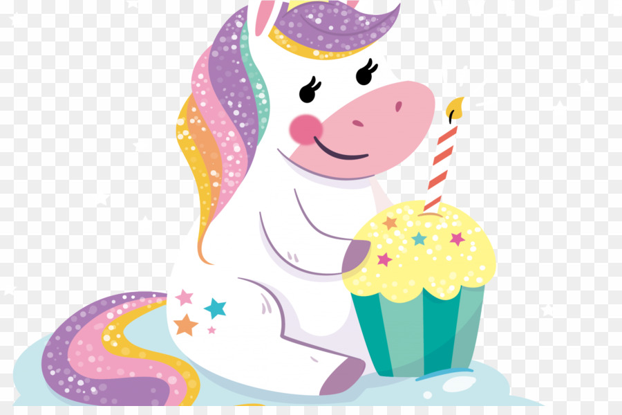 Happy Birthday Unicorn Transparent PNG Greeting