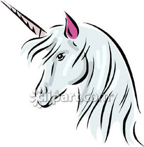 Magical unicorn clipart.