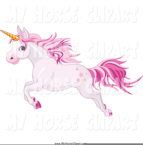 Pink unicorn clipart.