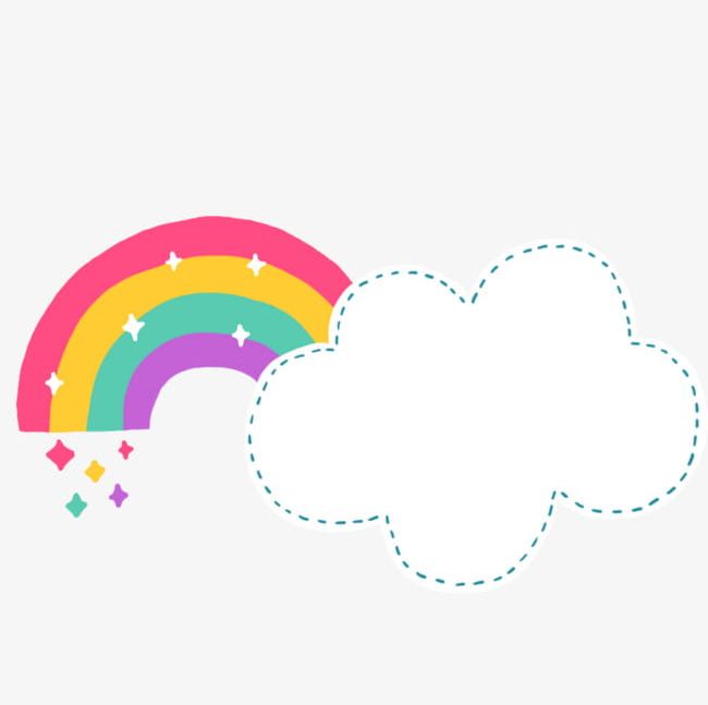 Cartoon Cute Clouds Rainbow PNG, Clipart, Cartoon, Cartoon