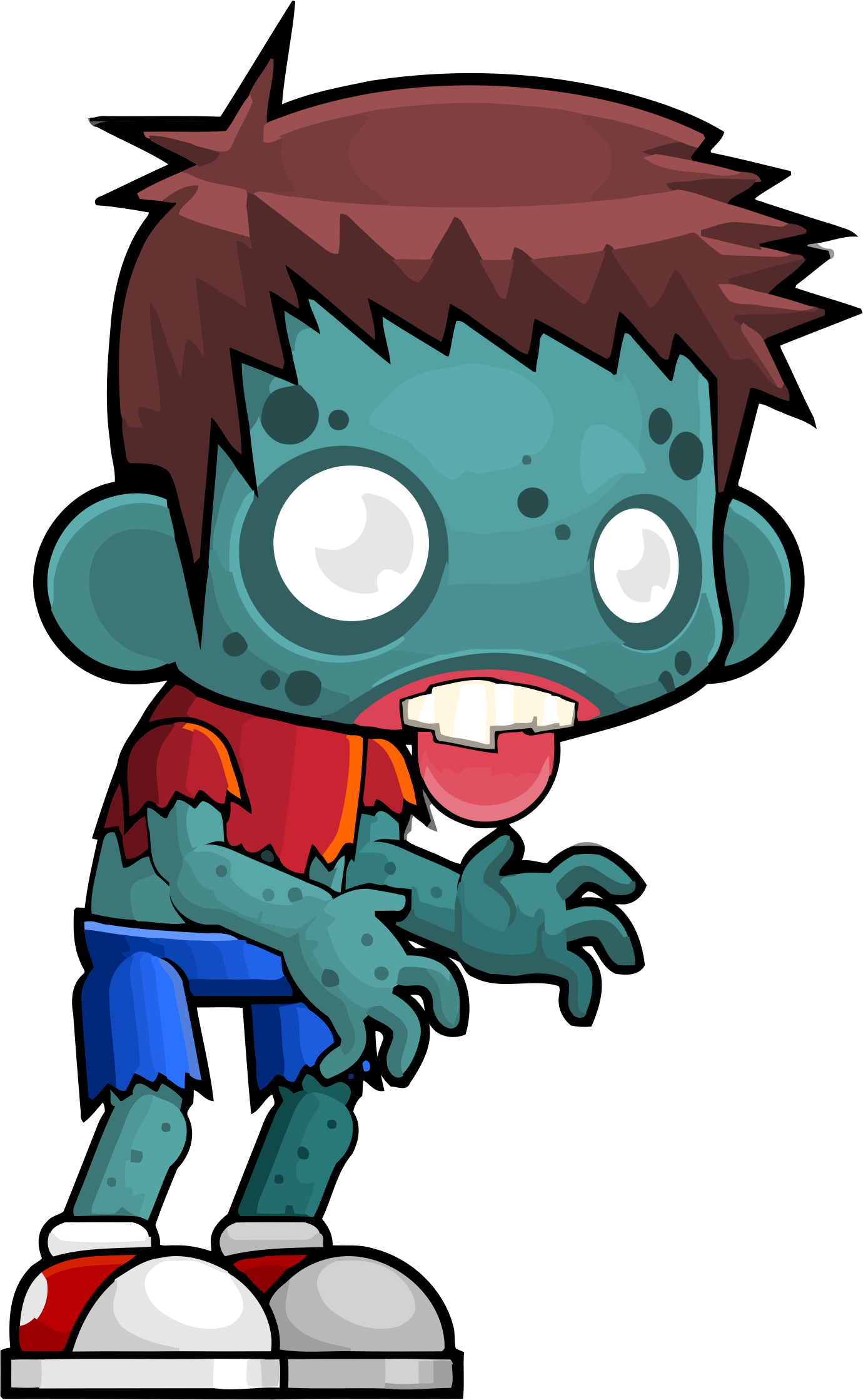 Male zombie vector.