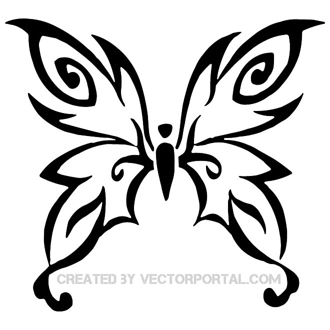 Butterfly free vector.