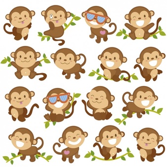 Monkey vectors photos.